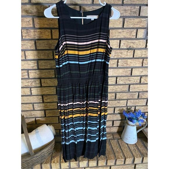 ‎Loft Striped Dress - Picture 1 of 5